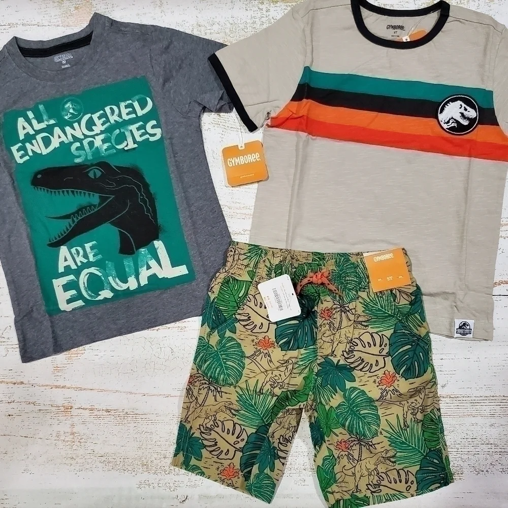 Gymboree Jurassic World Dino Stroll Outfit Size 5T NWT